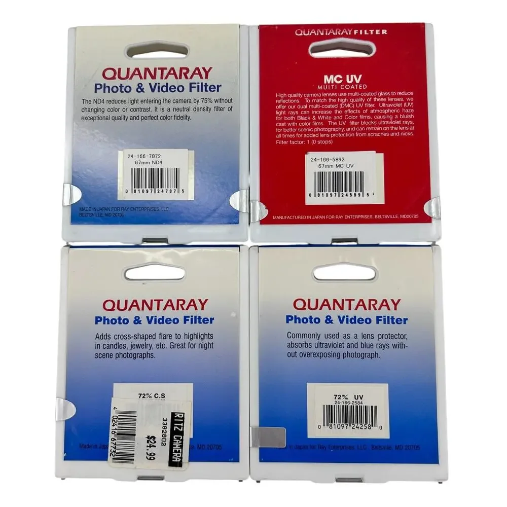 Quantaray filters cross